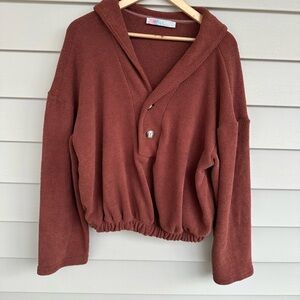 Free People Warm Brown Cardigan